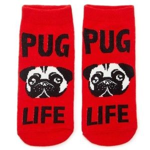 ❣️3/$15❣️ “PUG LIFE” Ankle Socks